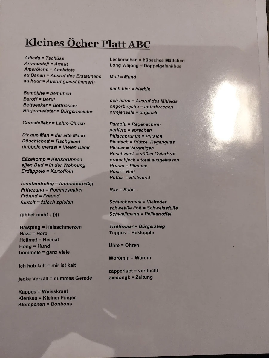 Speisekarte photo 2