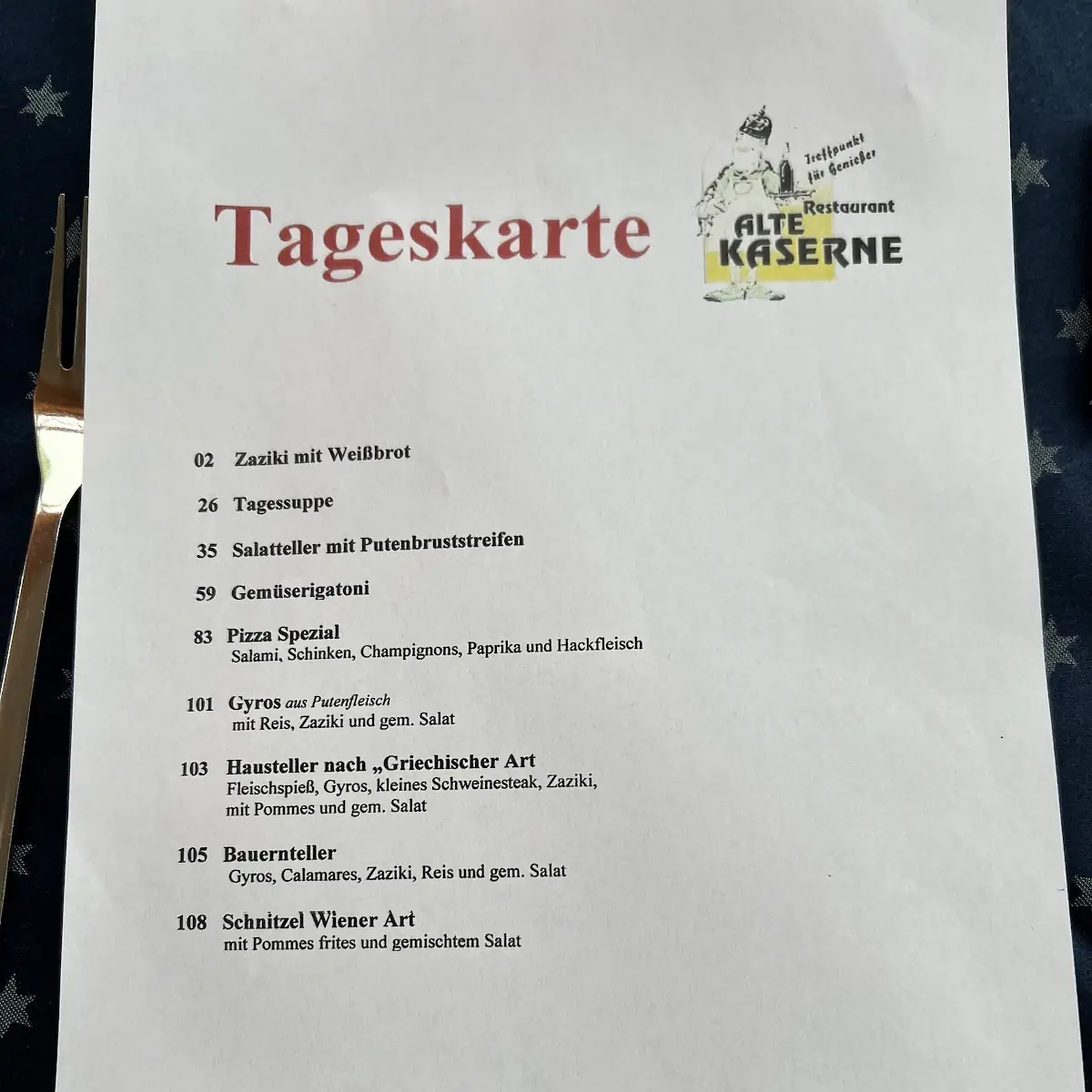 Speisekarte photo 3
