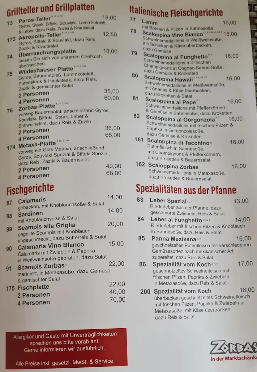 Speisekarte photo 5