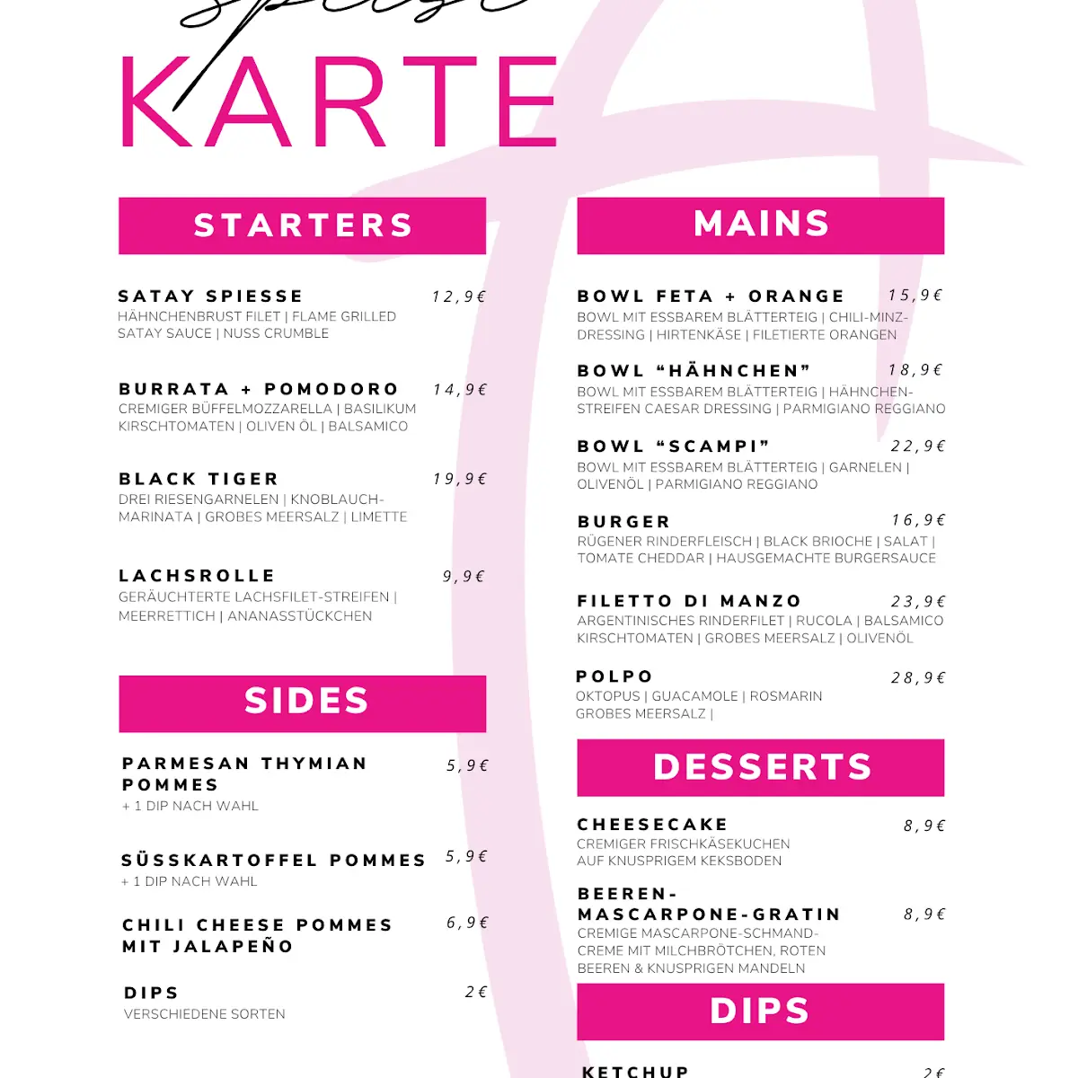 Speisekarte photo 2