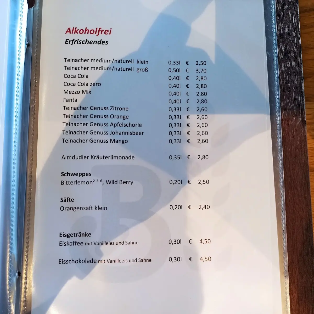 Speisekarte photo 1