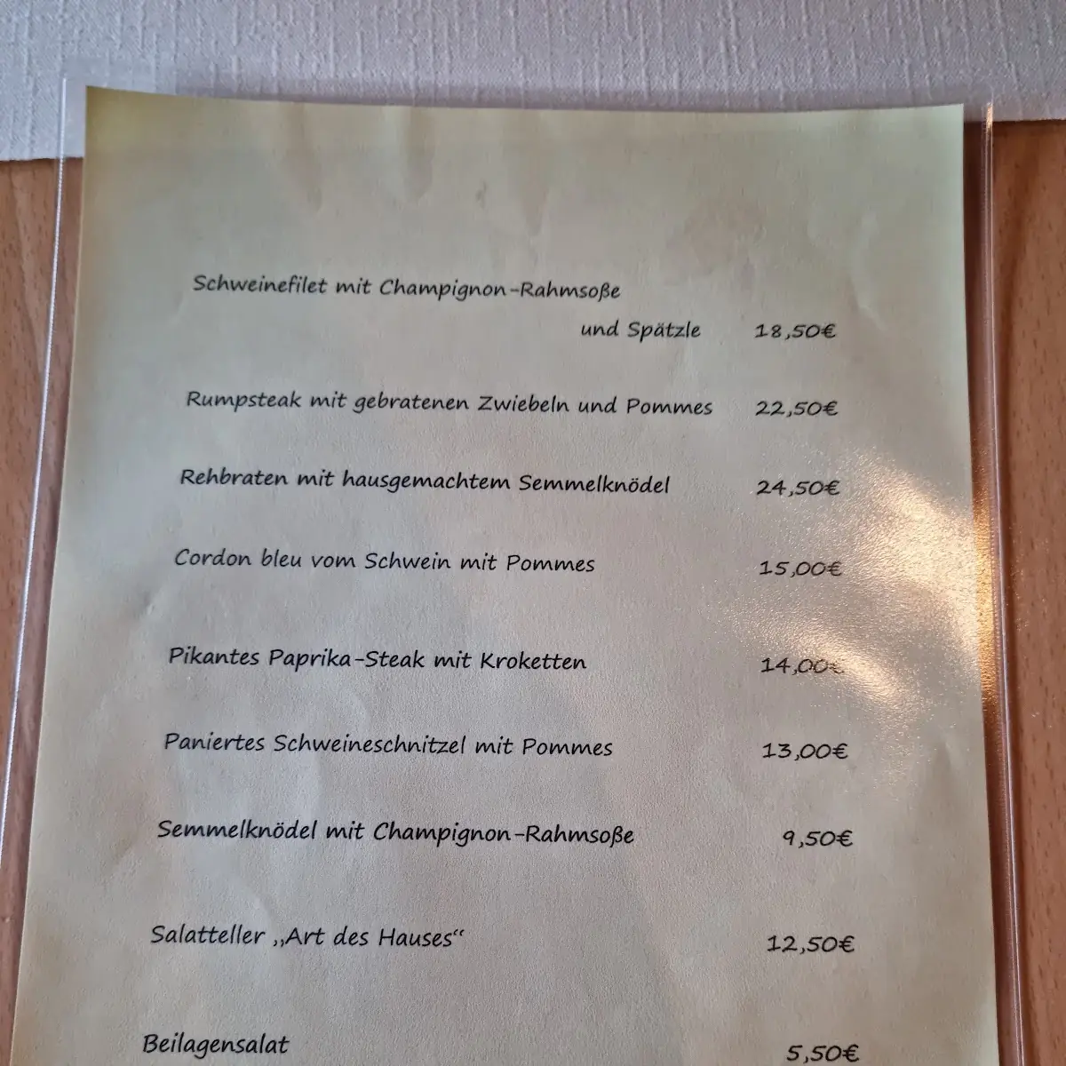 Speisekarte photo 4