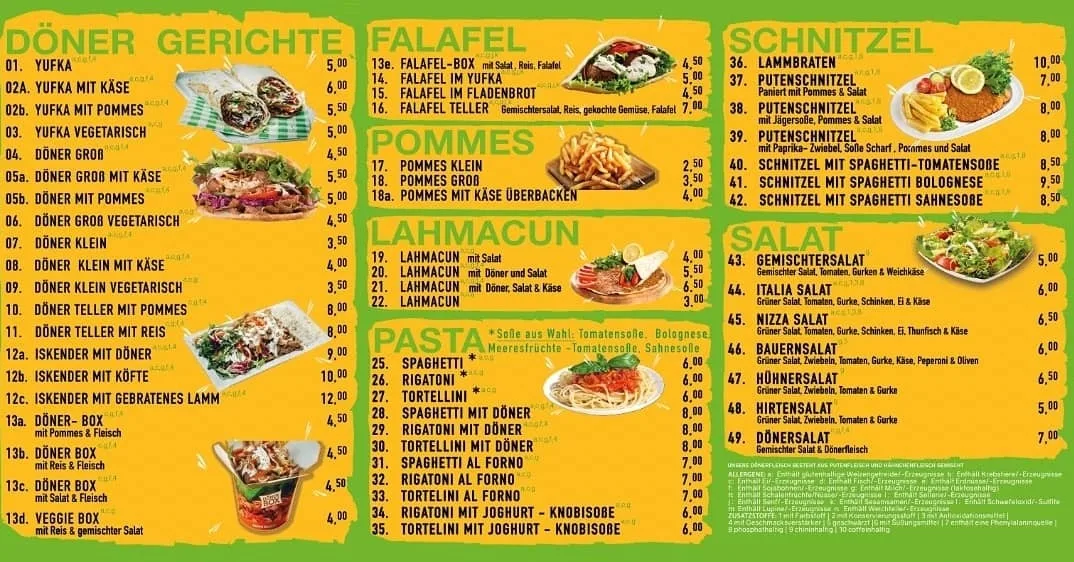 Speisekarte photo 1