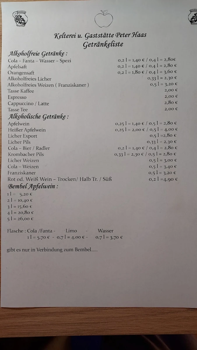 Speisekarte photo 1