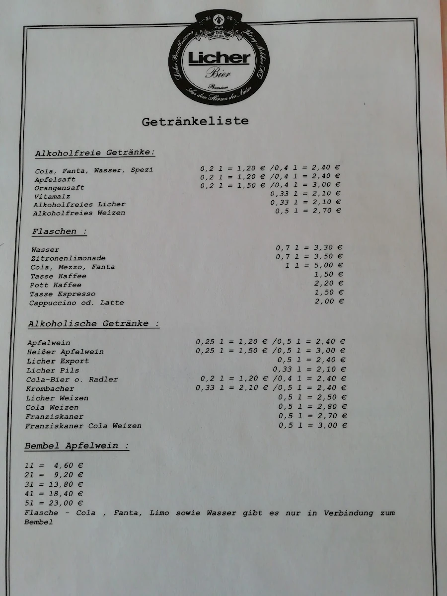 Speisekarte photo 3