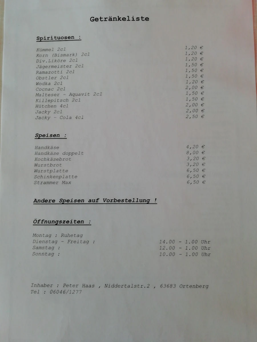 Speisekarte photo 4
