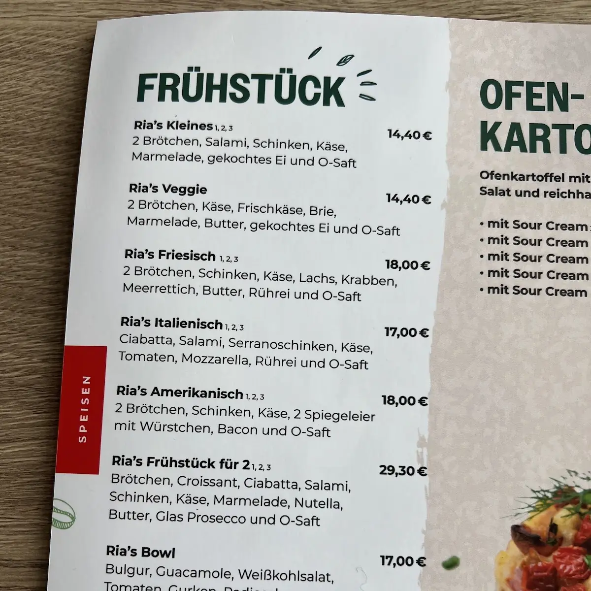 Speisekarte photo 1