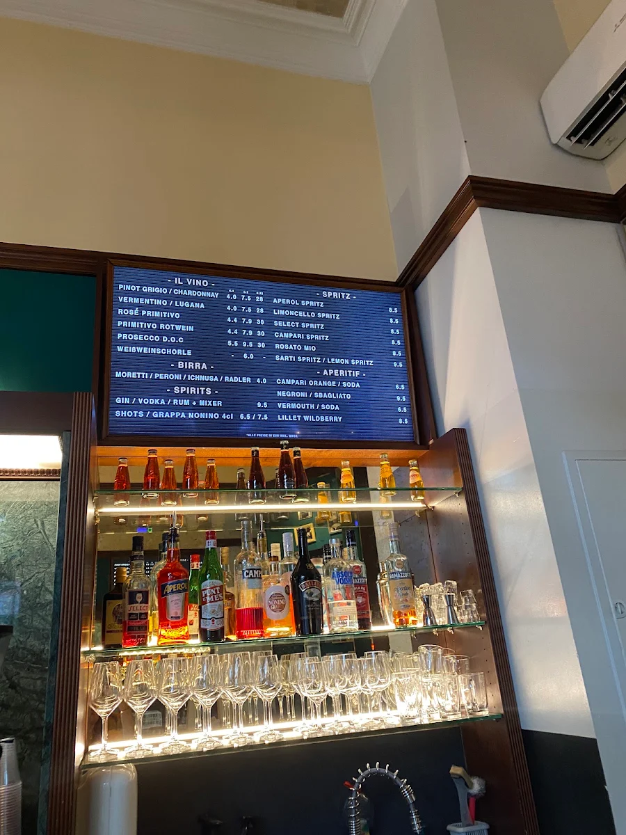 Speisekarte, MONZA Caffè & Bar - Schweizer Straße