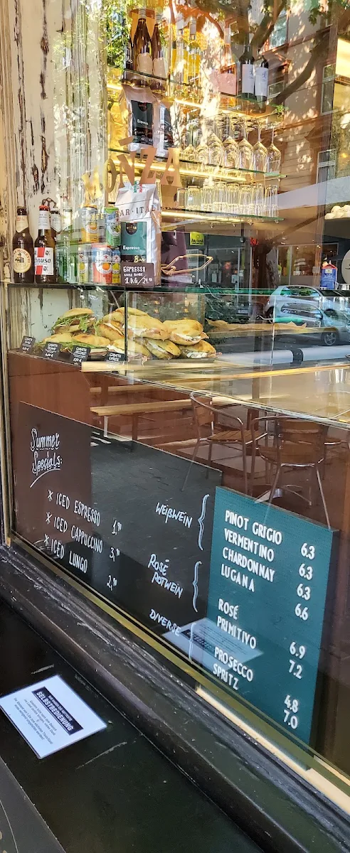 Speisekarte, MONZA Caffè & Bar - Schweizer Straße