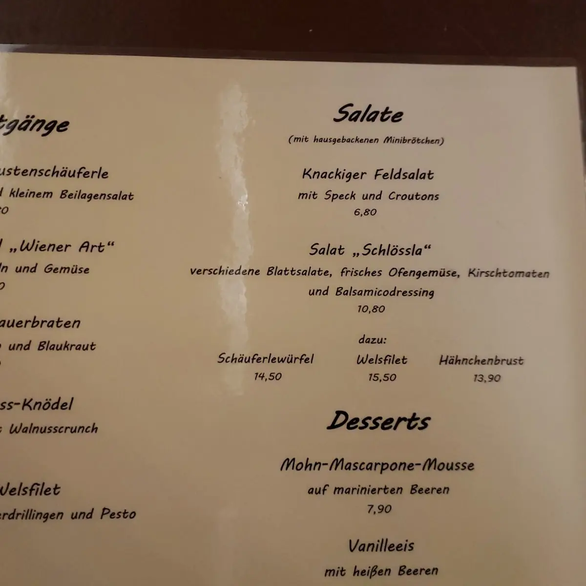 Speisekarte photo 4