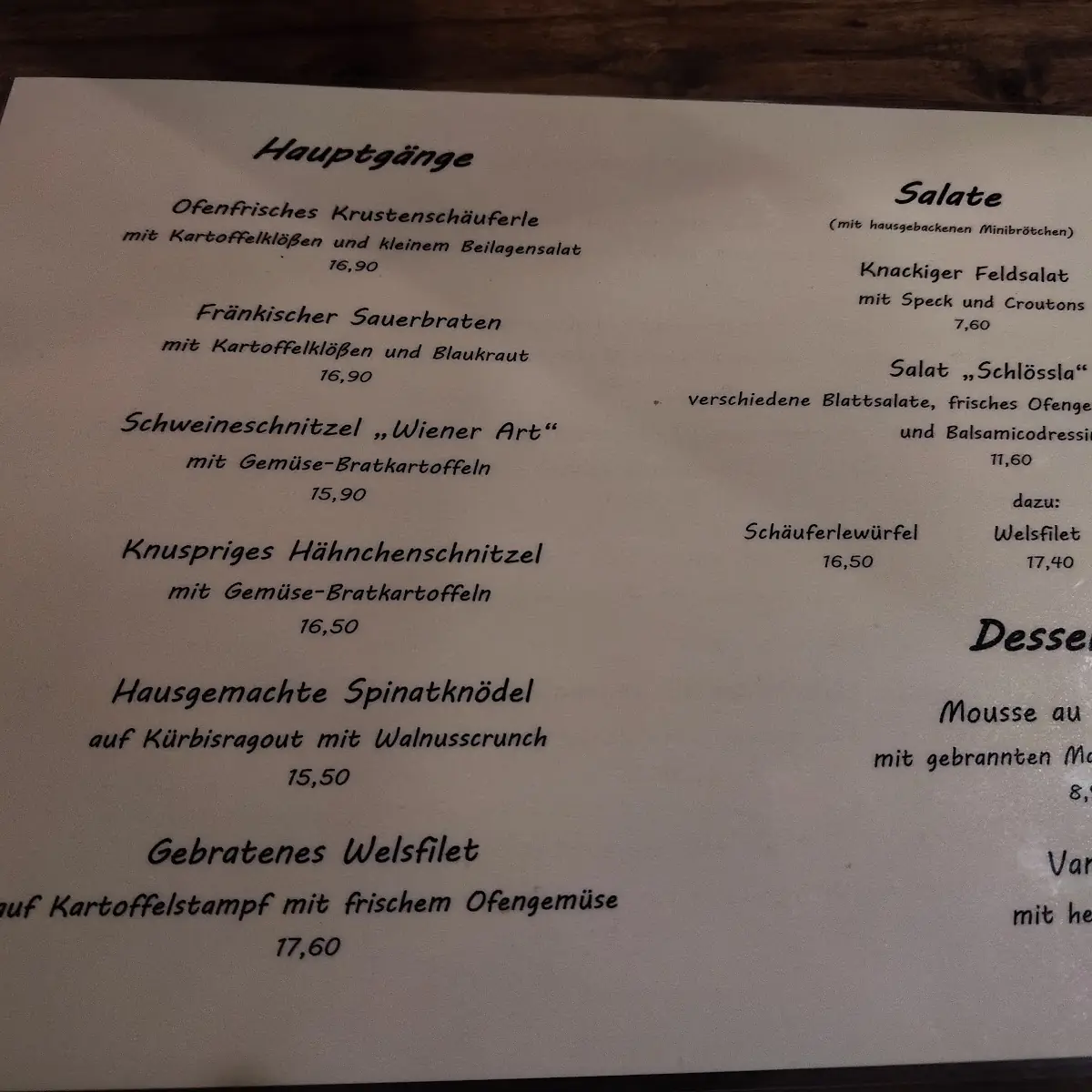 Speisekarte photo 5