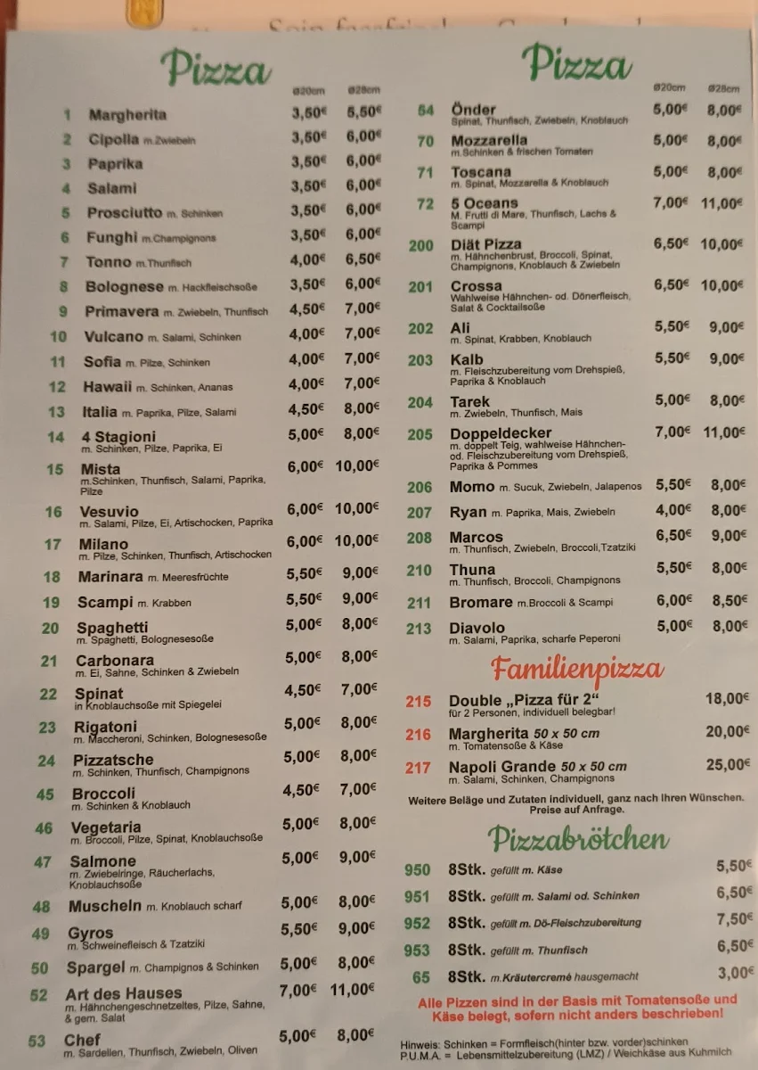 Speisekarte photo 1