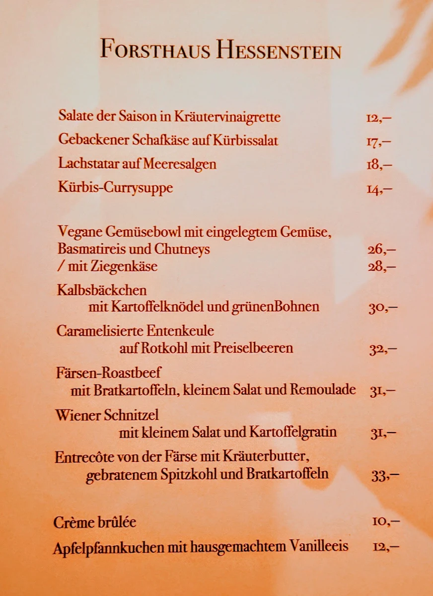 Speisekarte photo 2