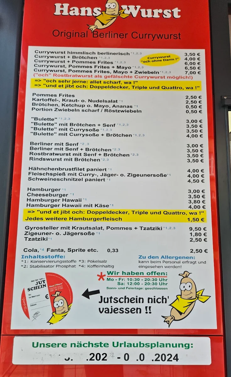 Speisekarte photo 2