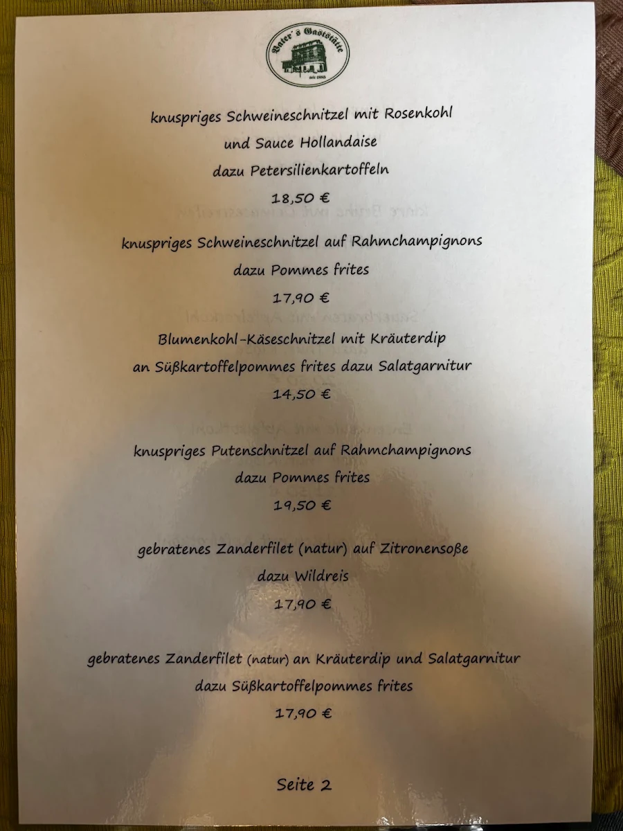 Speisekarte photo 2