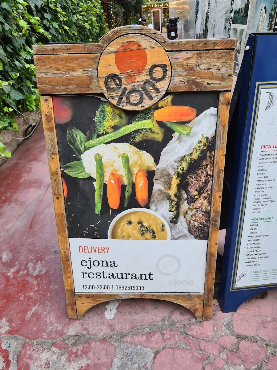 Speisekarte, E Jona Bar & Restaurant