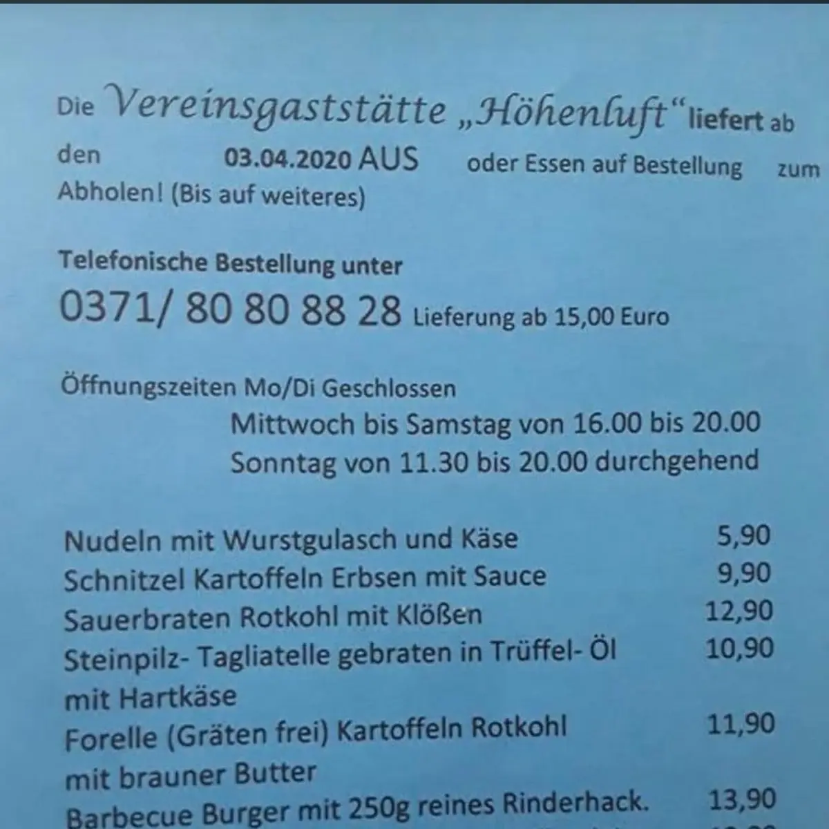 Speisekarte photo 3