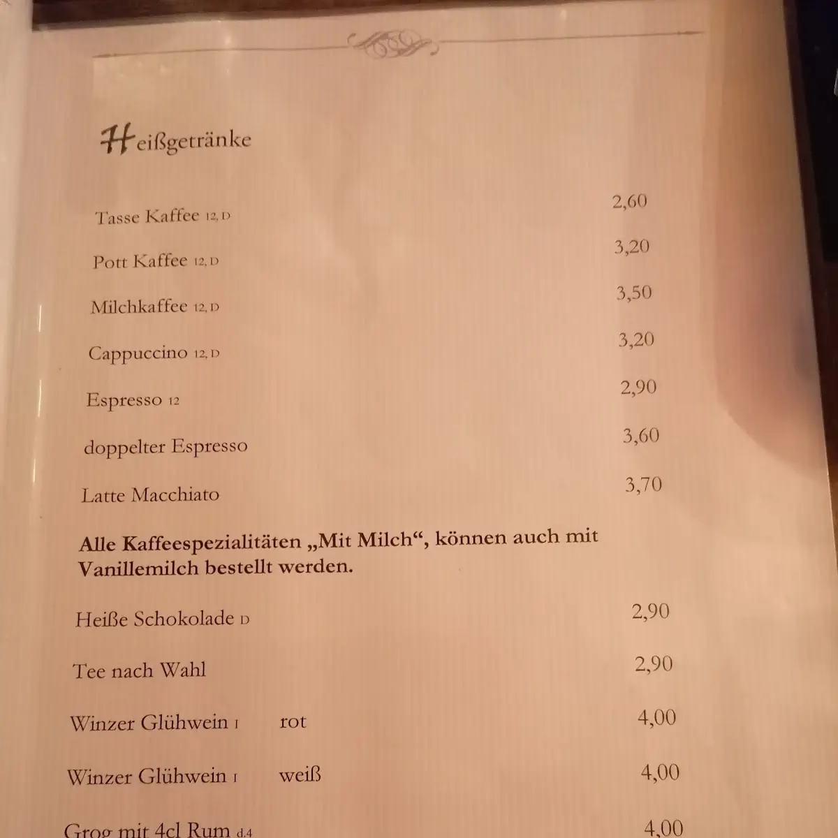 Speisekarte photo 4