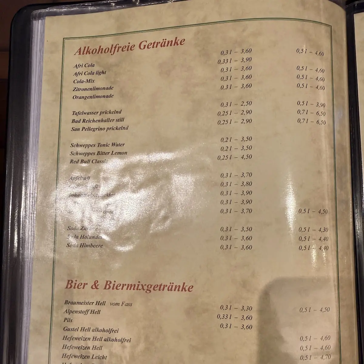 Speisekarte photo 2