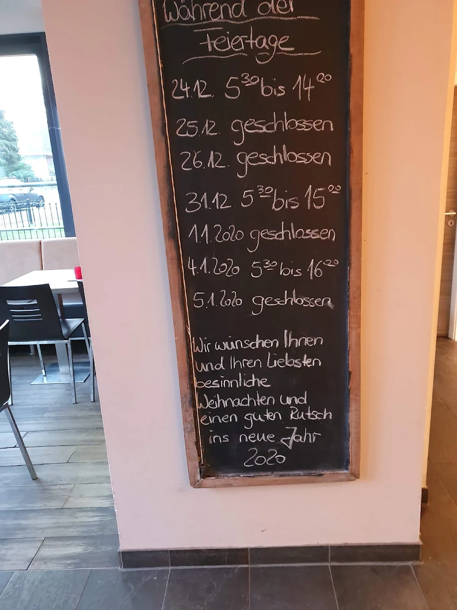 Speisekarte, Bäcker Mertins