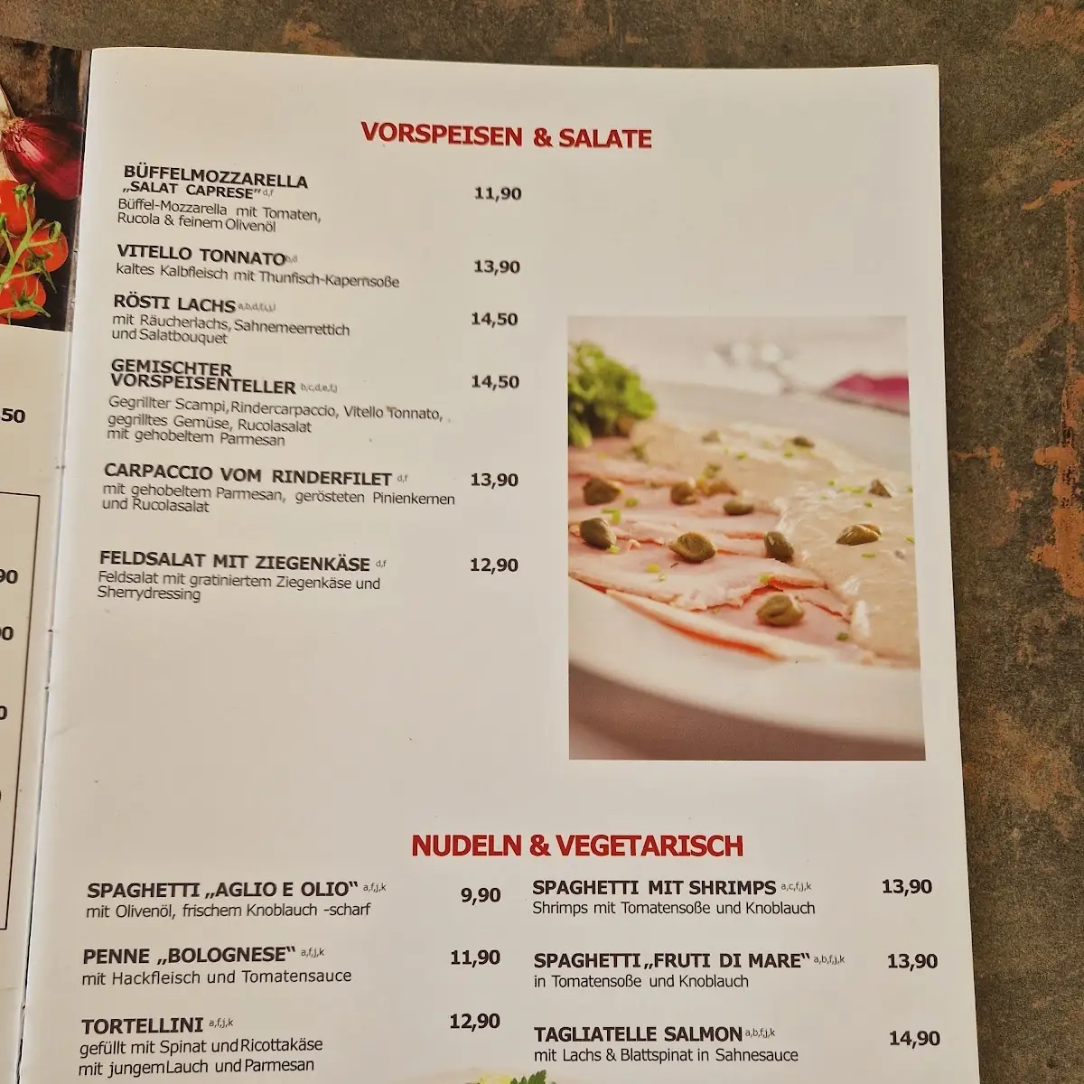 Speisekarte photo 3