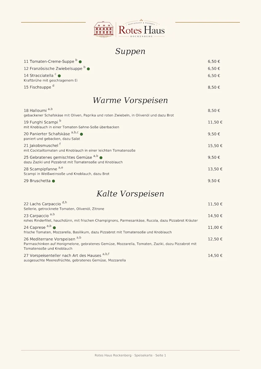 Speisekarte photo 5