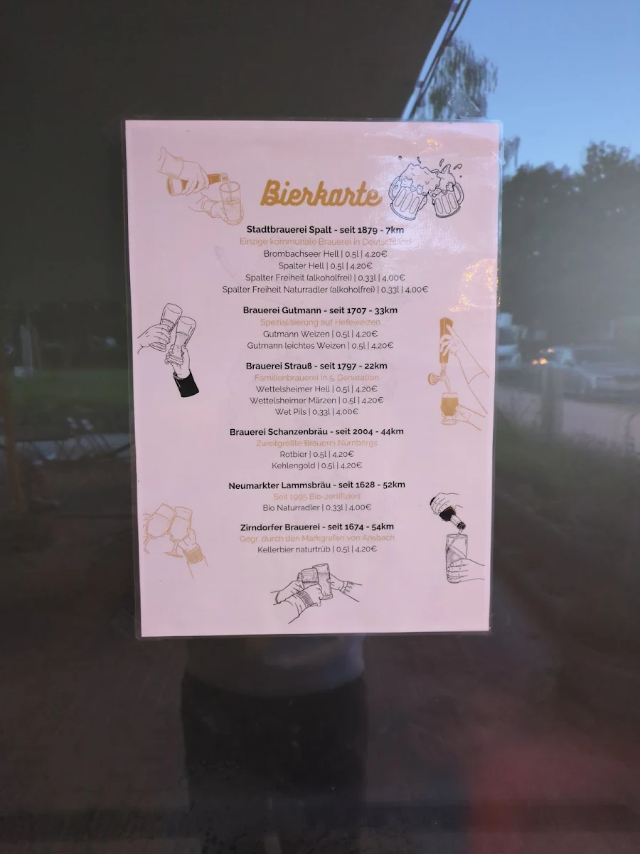 Speisekarte, Pizzeria Hüpf&Hopf