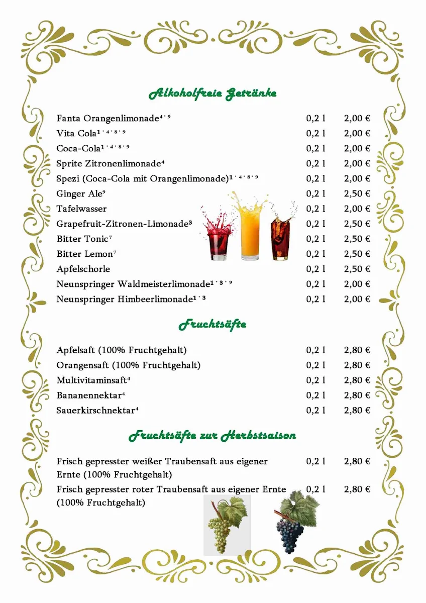 Speisekarte photo 3
