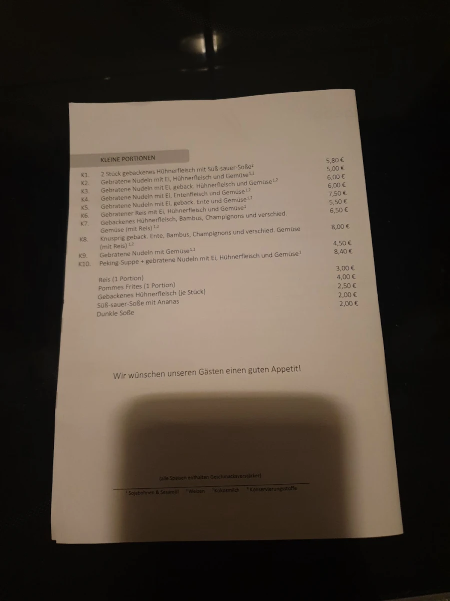 Speisekarte photo 2