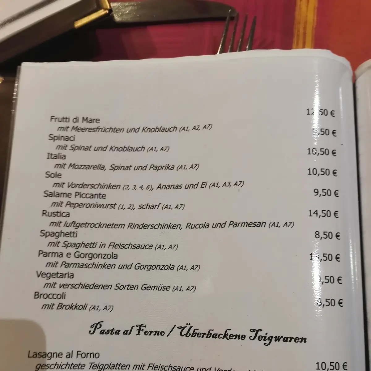 Speisekarte photo 5