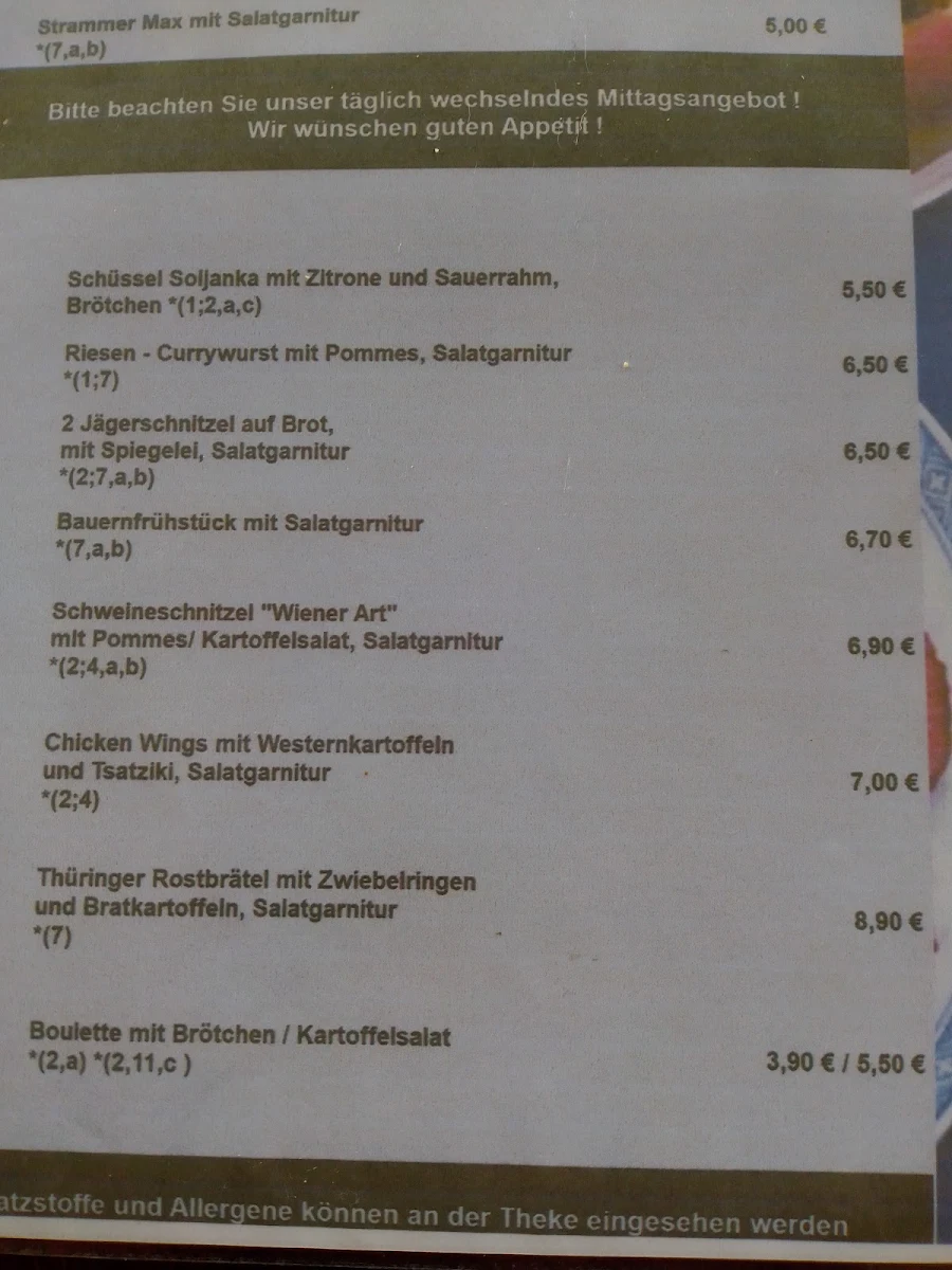 Speisekarte photo 1