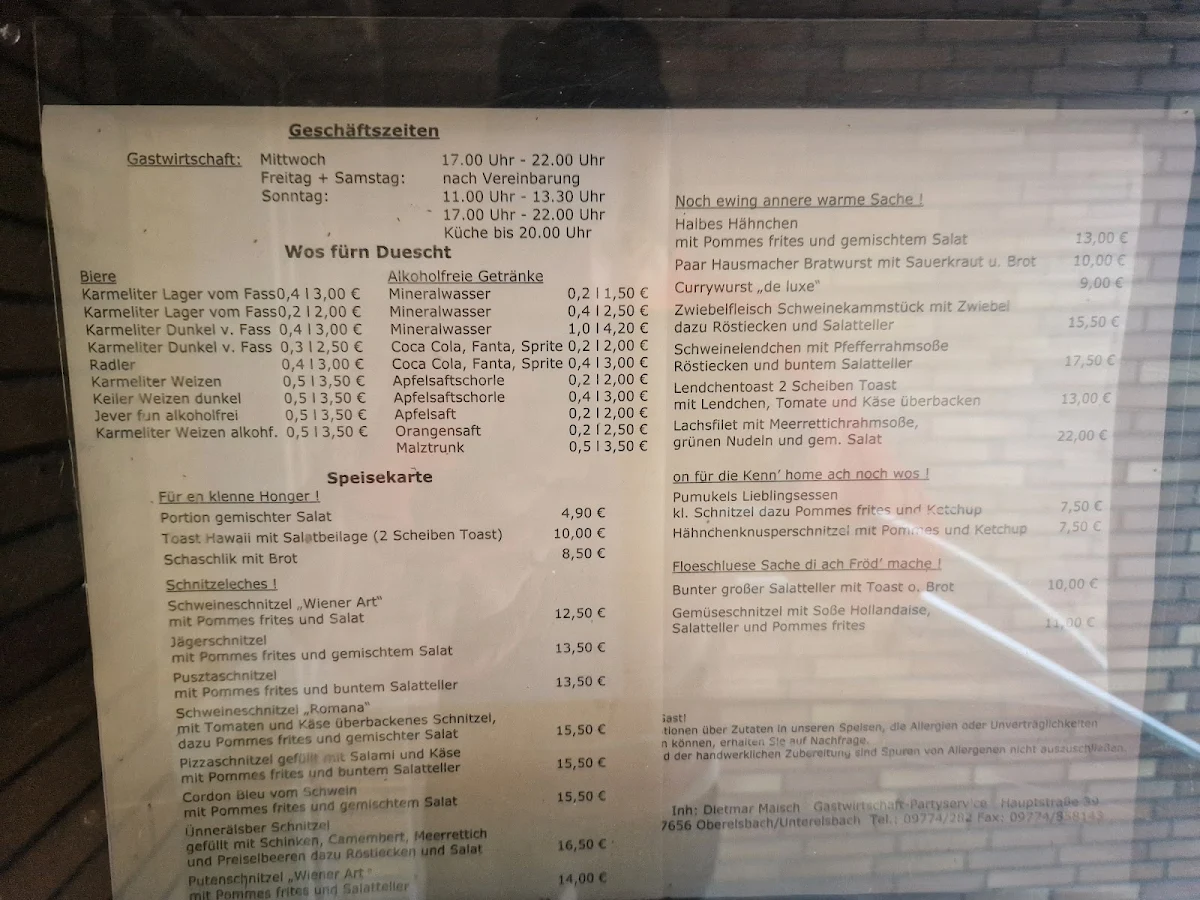 Speisekarte photo 1