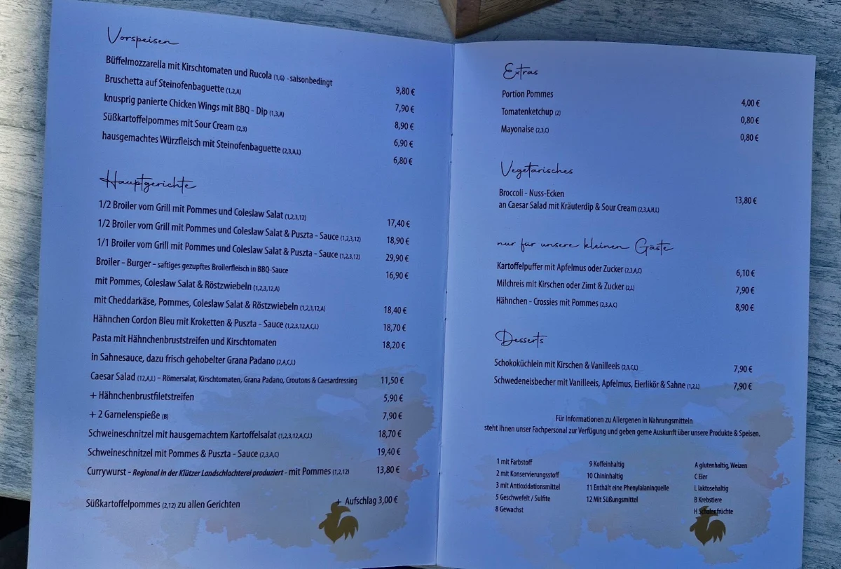 Speisekarte photo 1