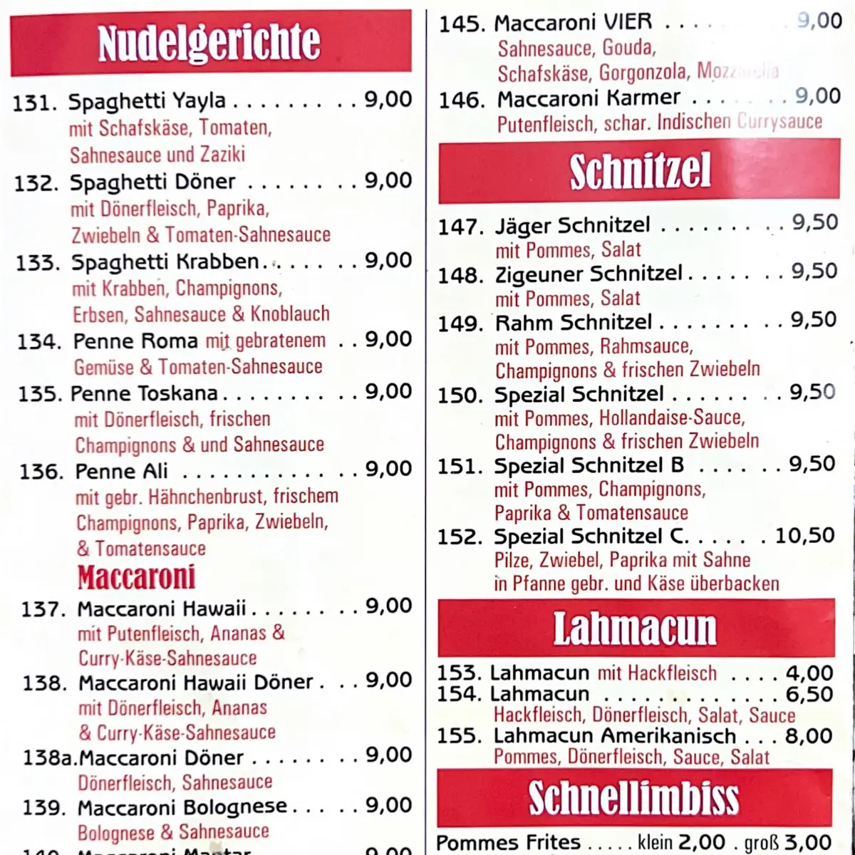 Speisekarte photo 1