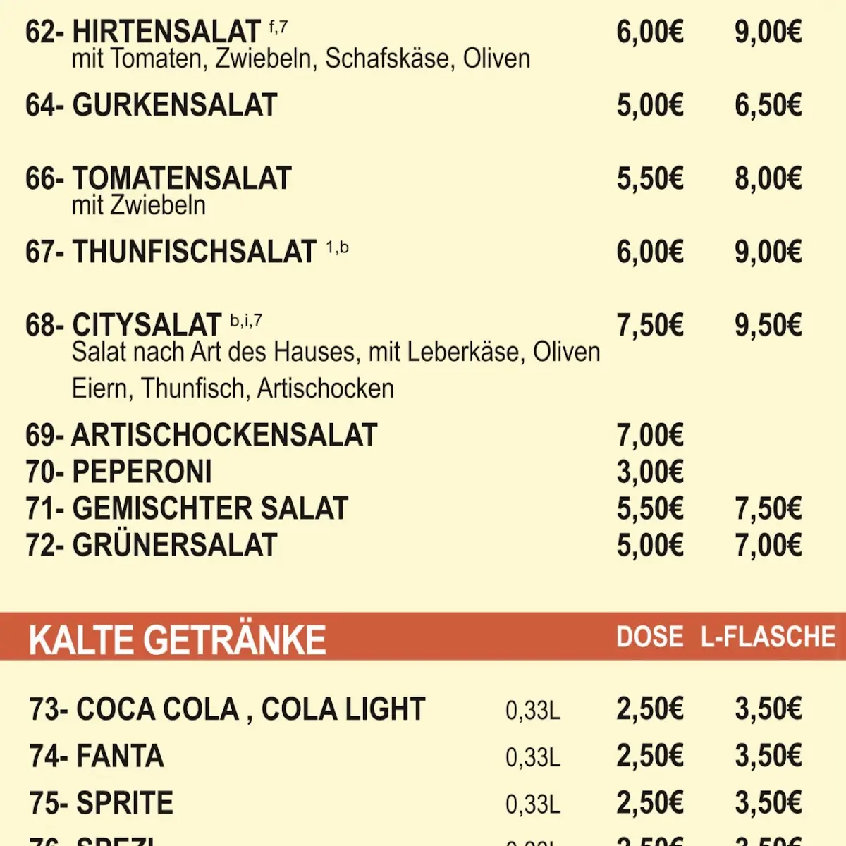 Speisekarte photo 1