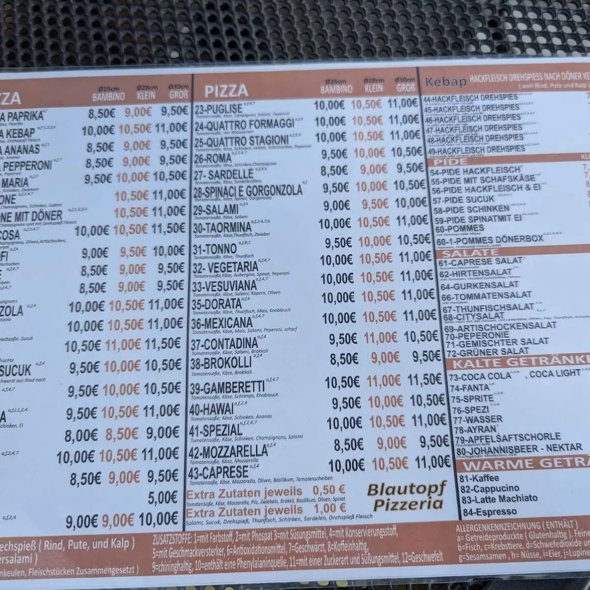 Speisekarte photo 2