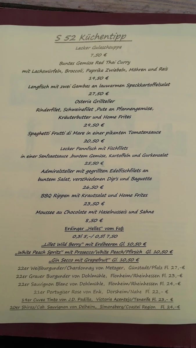 Speisekarte photo 3