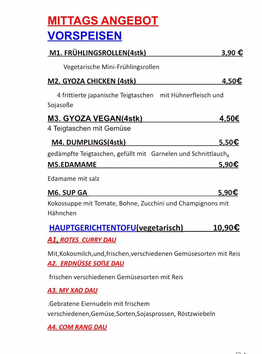Speisekarte photo 2