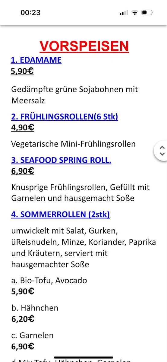 Speisekarte photo 5