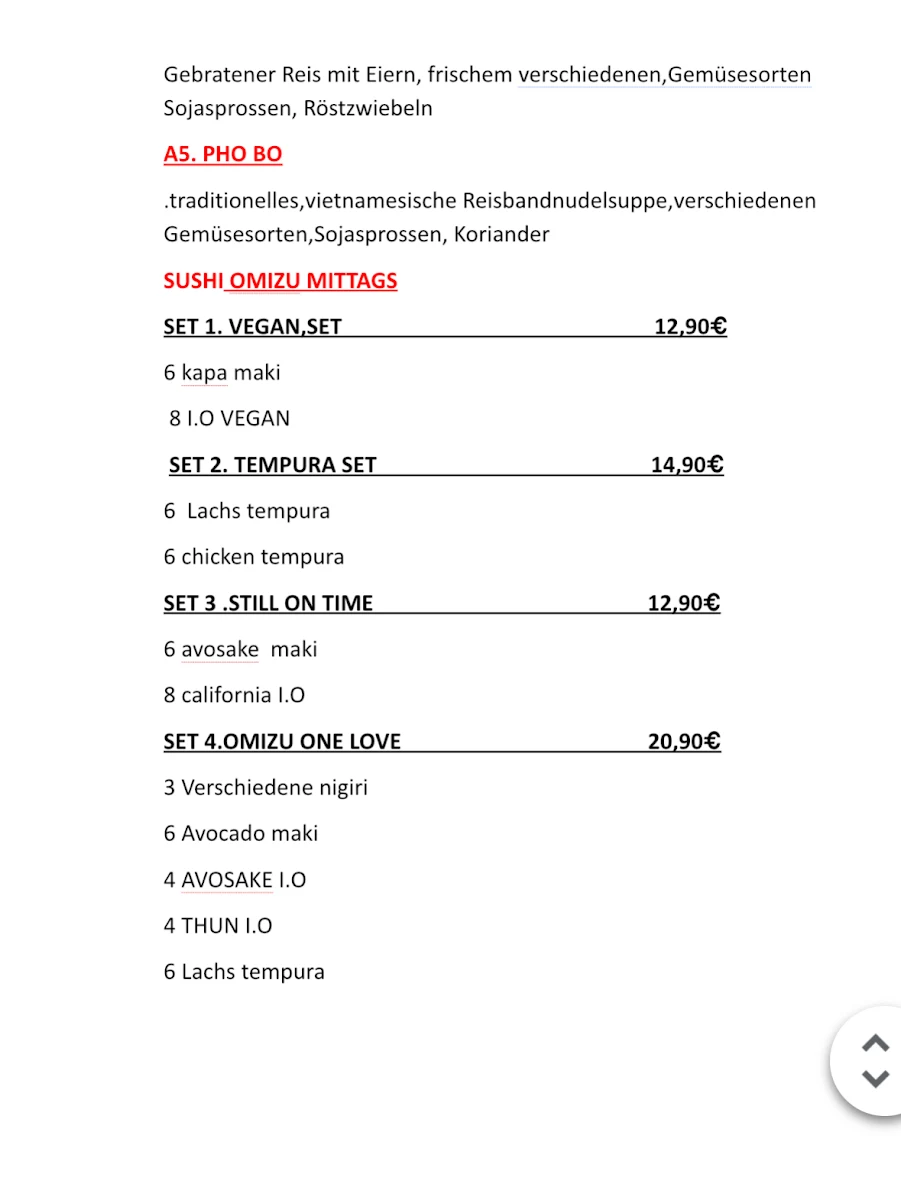 Speisekarte photo 9