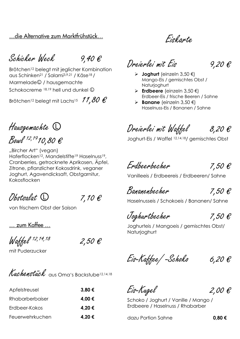 Speisekarte photo 2