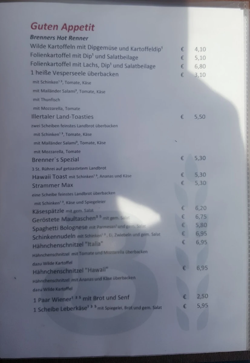 Speisekarte photo 1