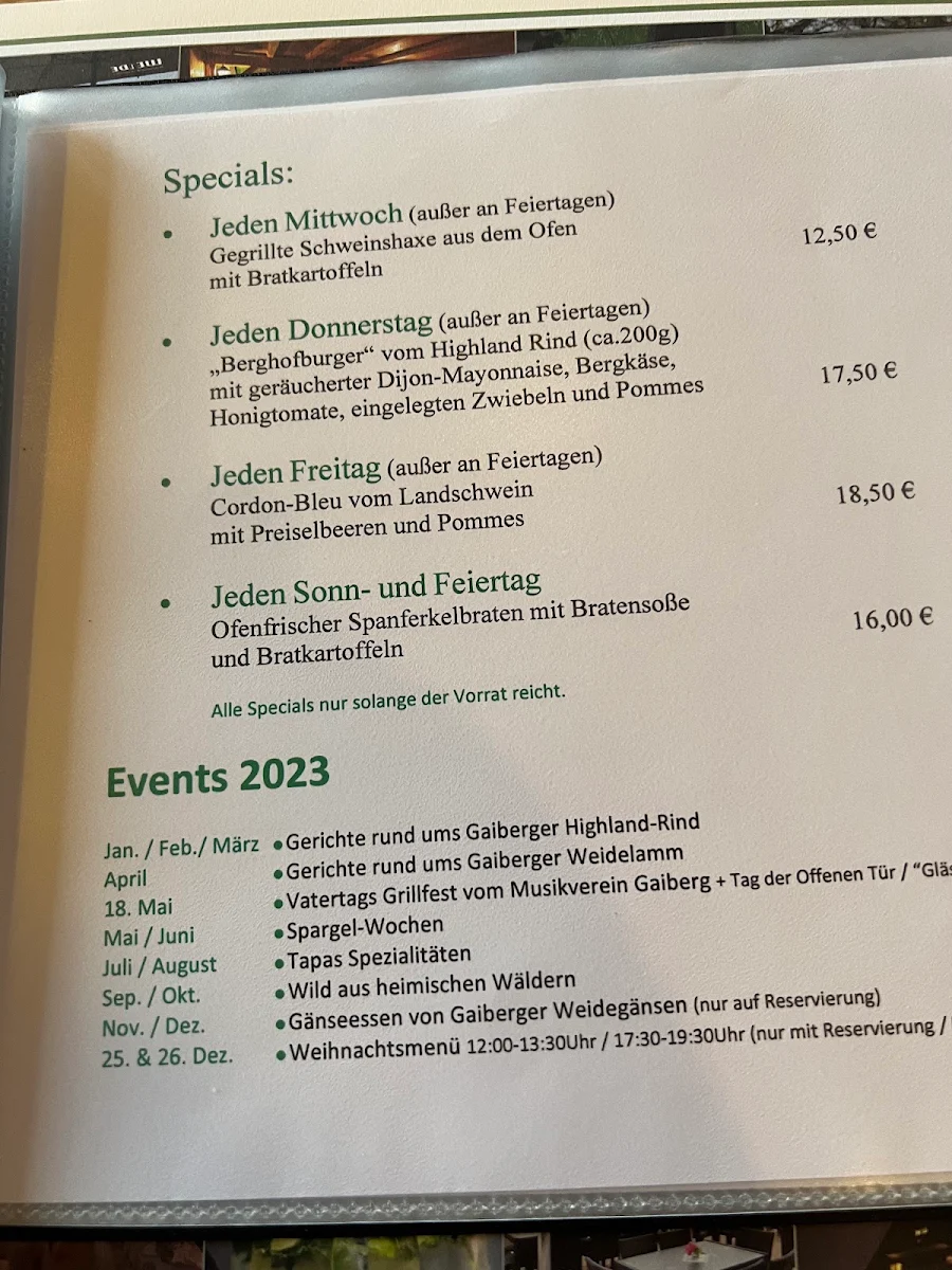 Speisekarte photo 3