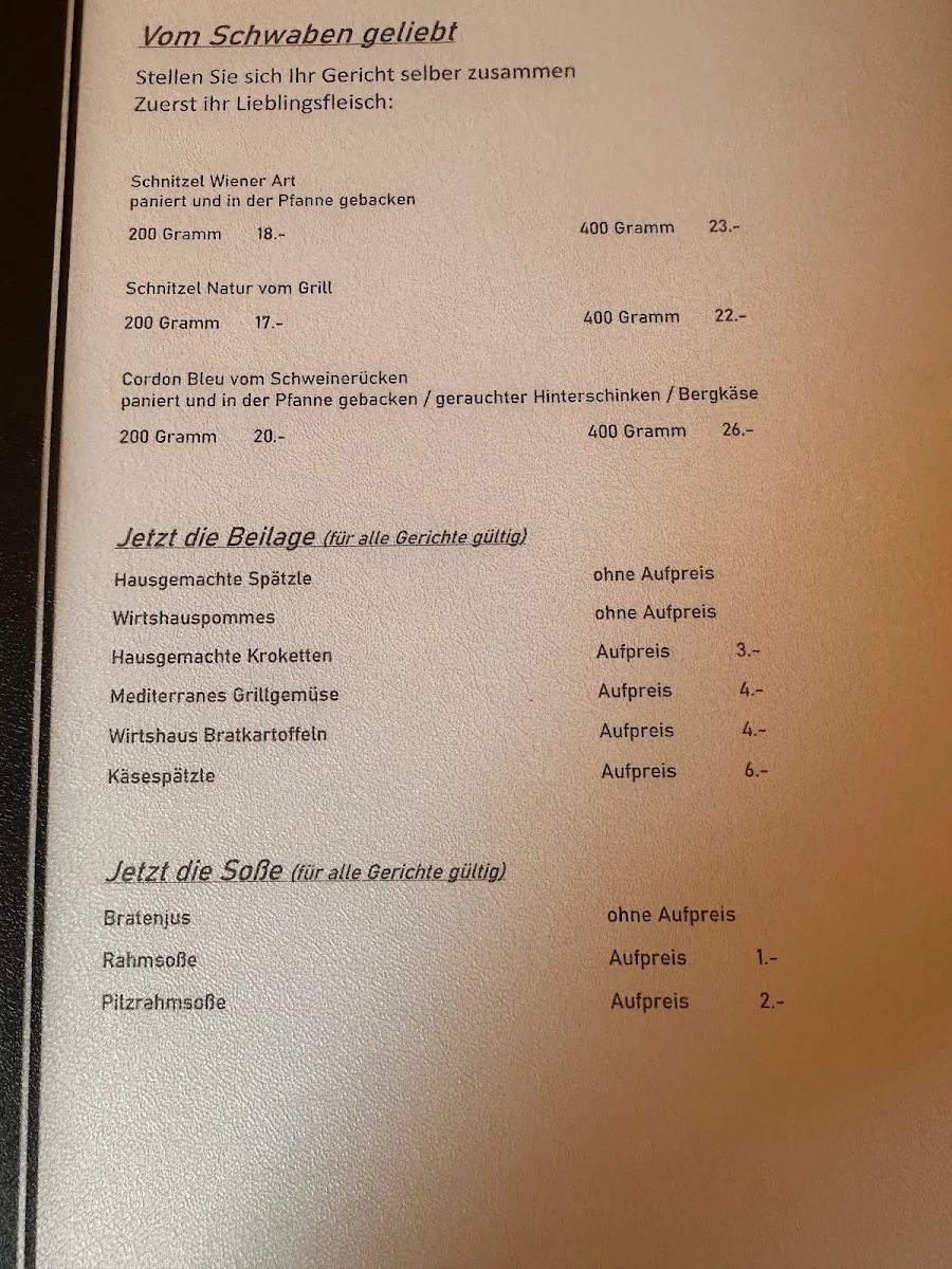 Speisekarte photo 2