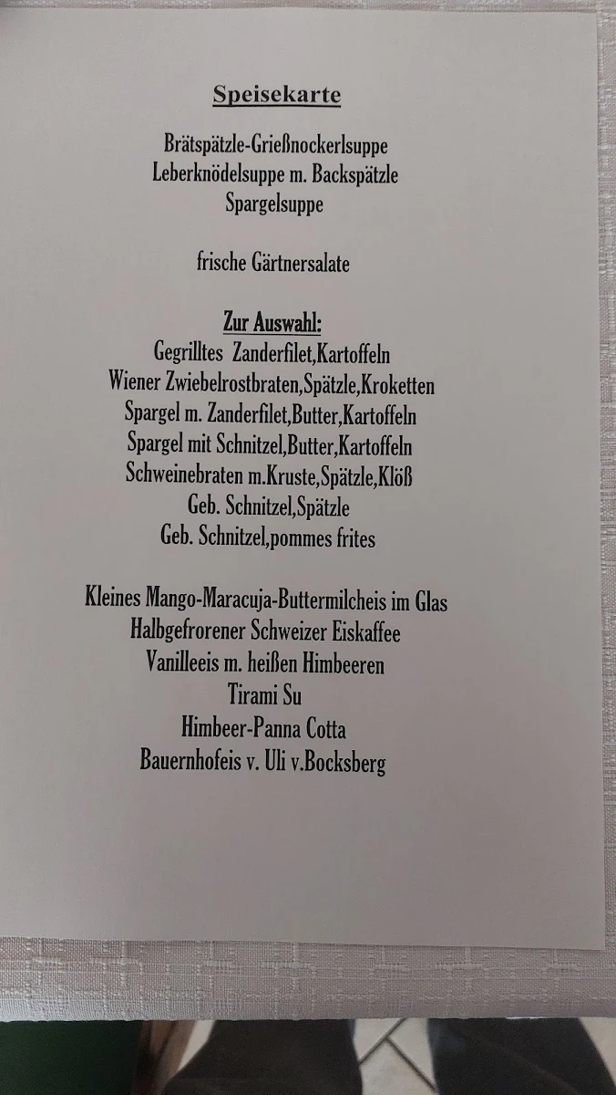 Speisekarte photo 2