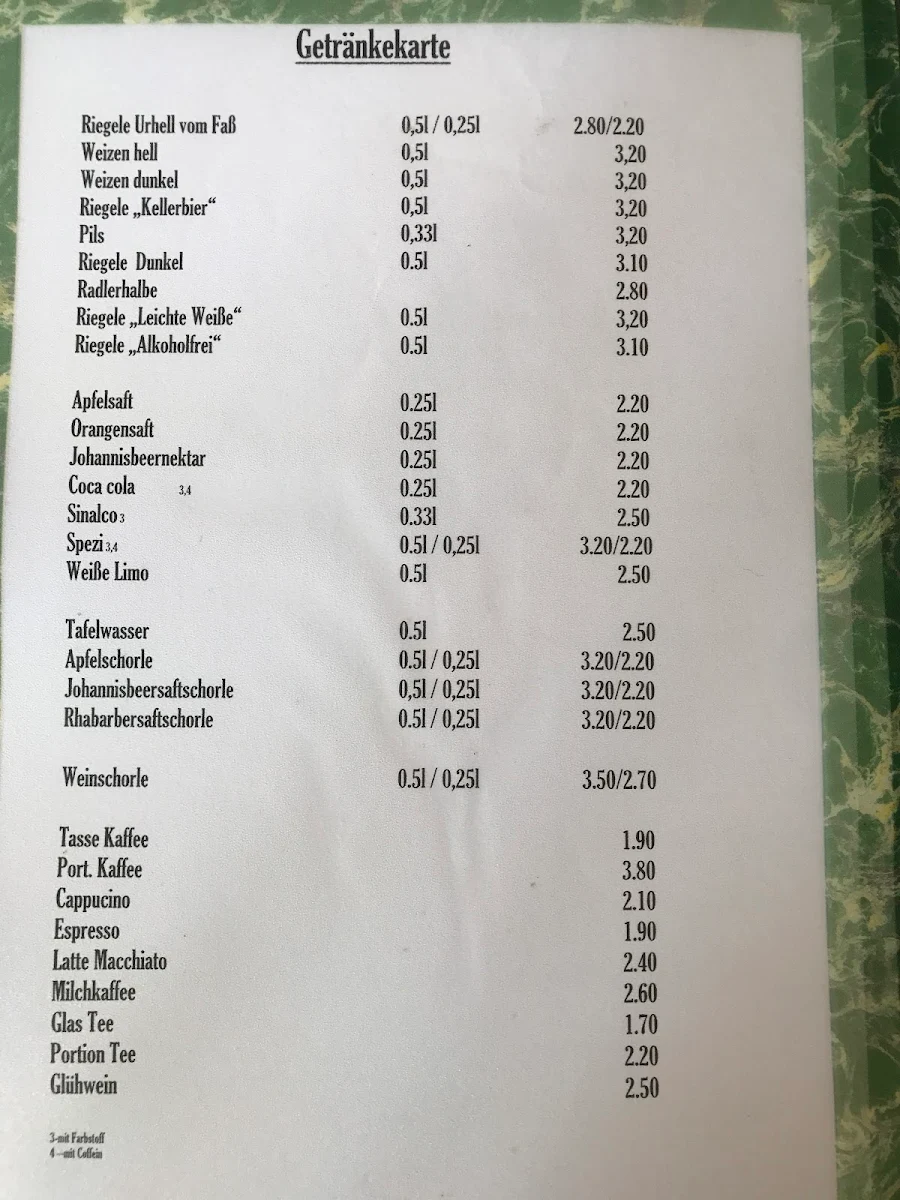 Speisekarte photo 5