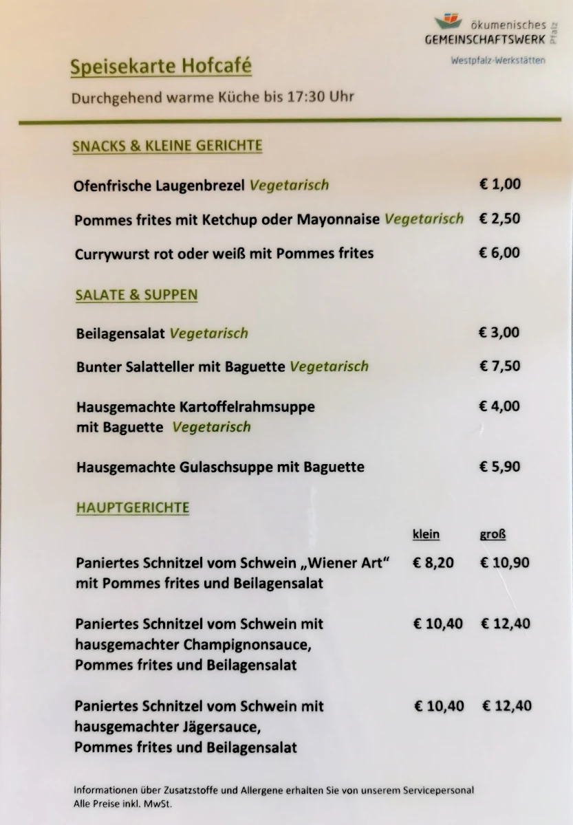 Speisekarte photo 1