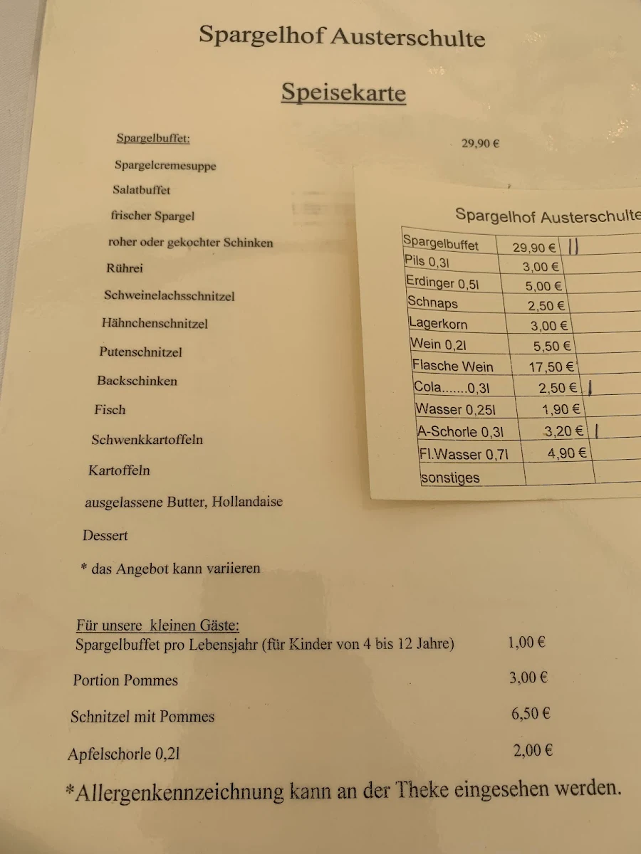 Speisekarte photo 4