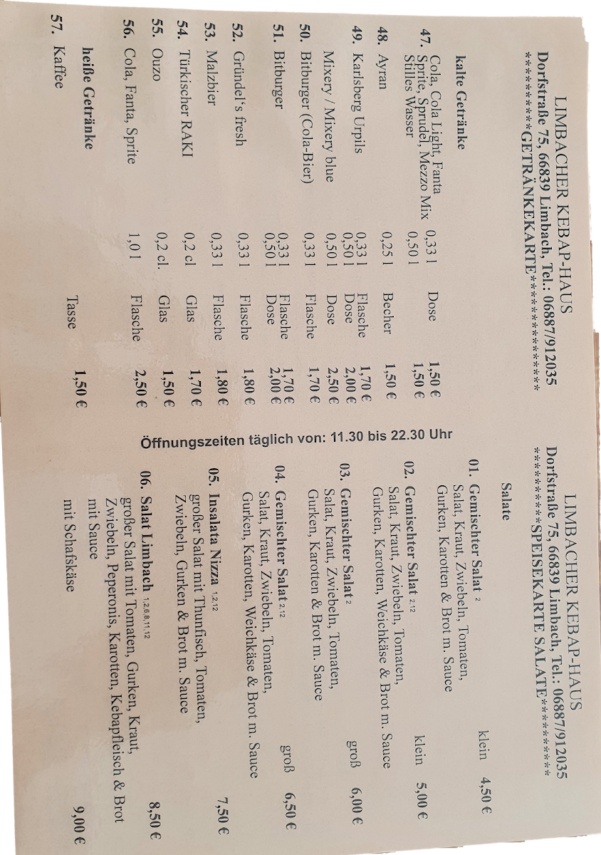 Speisekarte photo 8