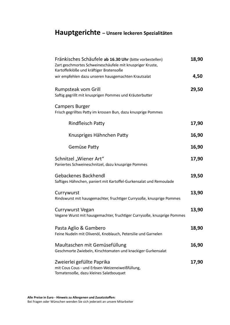 Speisekarte photo 1